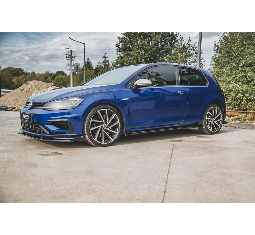 Maxton Design Racing Durability Maxton Design SIDE SKIRTS DIFFUSERS  + Flaps VW Golf 7 R Facelift