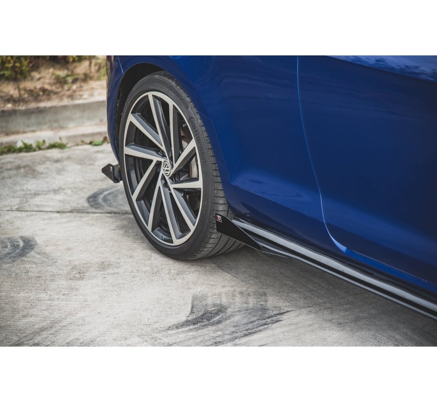 Maxton Design Racing Durability Maxton Design SIDE SKIRTS DIFFUSERS  + Flaps VW Golf 7 R Facelift