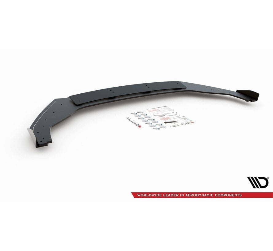 Maxton Design Racing Durability FRONT SPLITTER + Flaps VW Golf 7 R Facelift