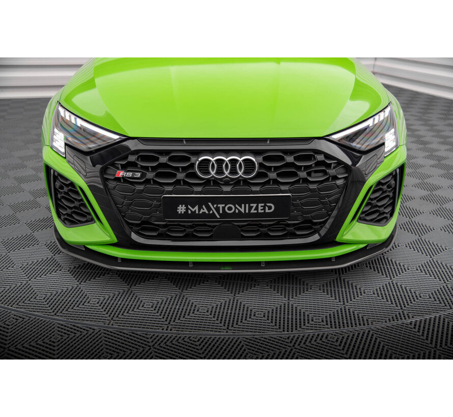 Maxton Design CARBON FIBER FRONT SPLITTER AUDI RS3 8Y