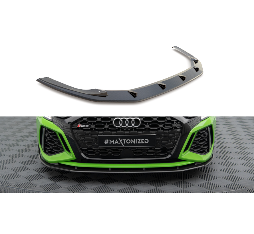 Maxton Design CARBON FIBER FRONT SPLITTER AUDI RS3 8Y