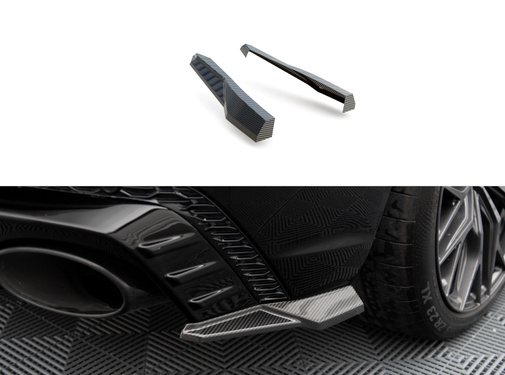 Maxton Design Maxton Design CARBON FIBER REAR SIDE SPLITTERS AUDI RSQ8 MK1