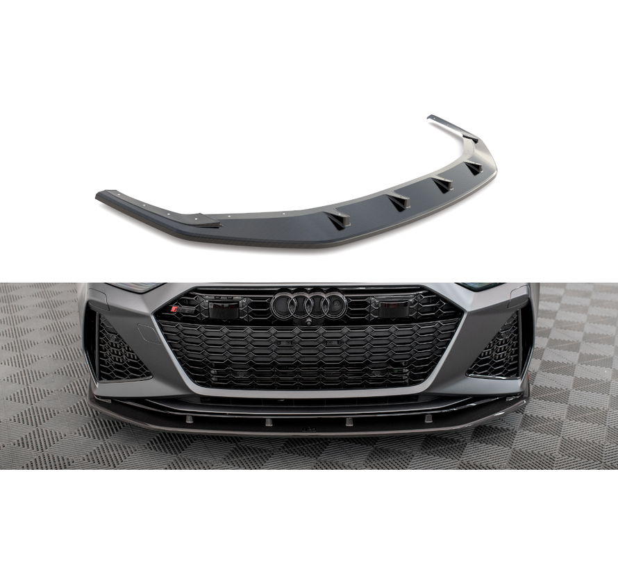 Maxton Design CARBON FIBER FRONT SPLITTER AUDI RS6 C8 / RS7 C8