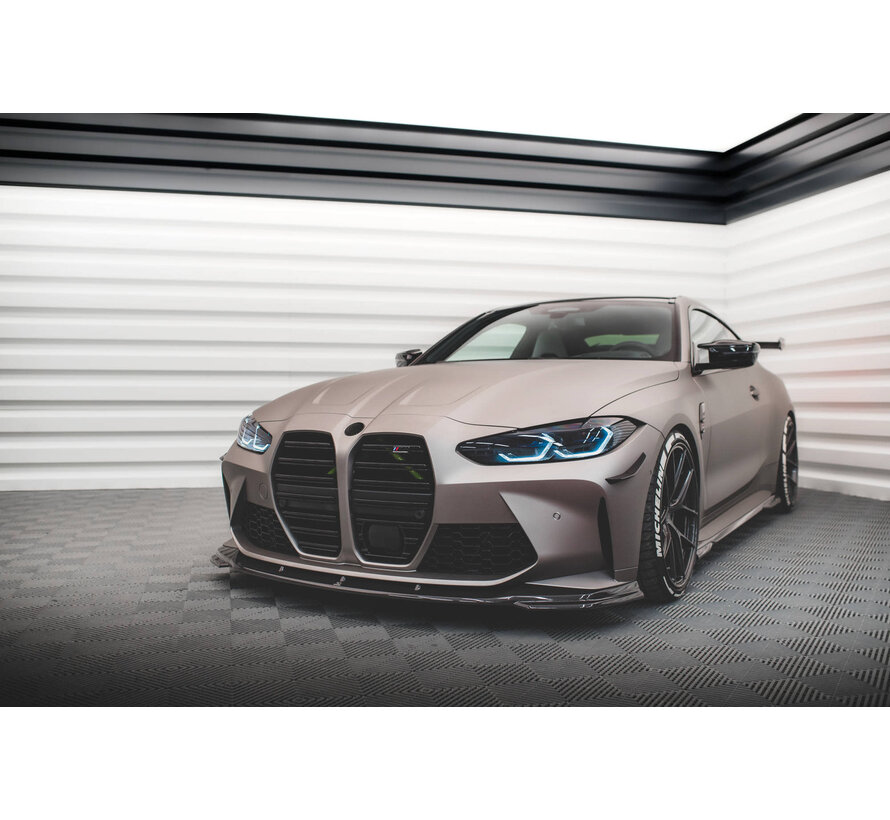 Maxton Design CARBON FIBER FRONT SPLITTER V.2 BMW M4 G82 / M3 G80