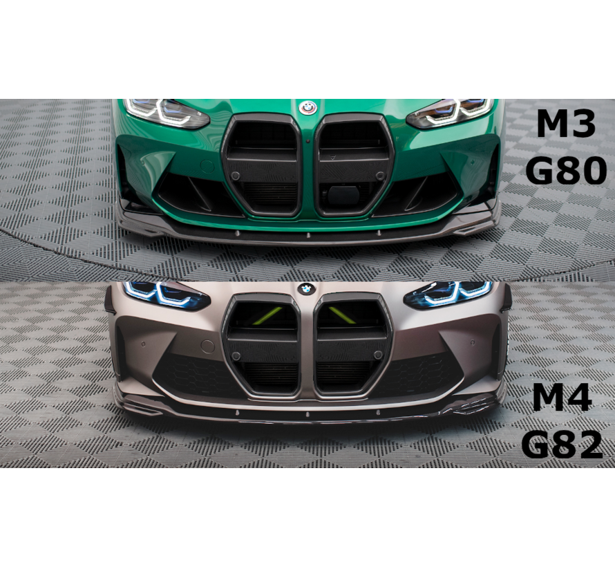 Maxton Design CARBON FIBER FRONT SPLITTER V.2 BMW M4 G82 / M3 G80