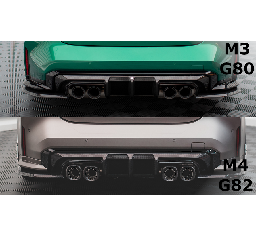 Maxton Design CARBON FIBER REAR DIFFUSER BMW M4 G82 / M3 G80