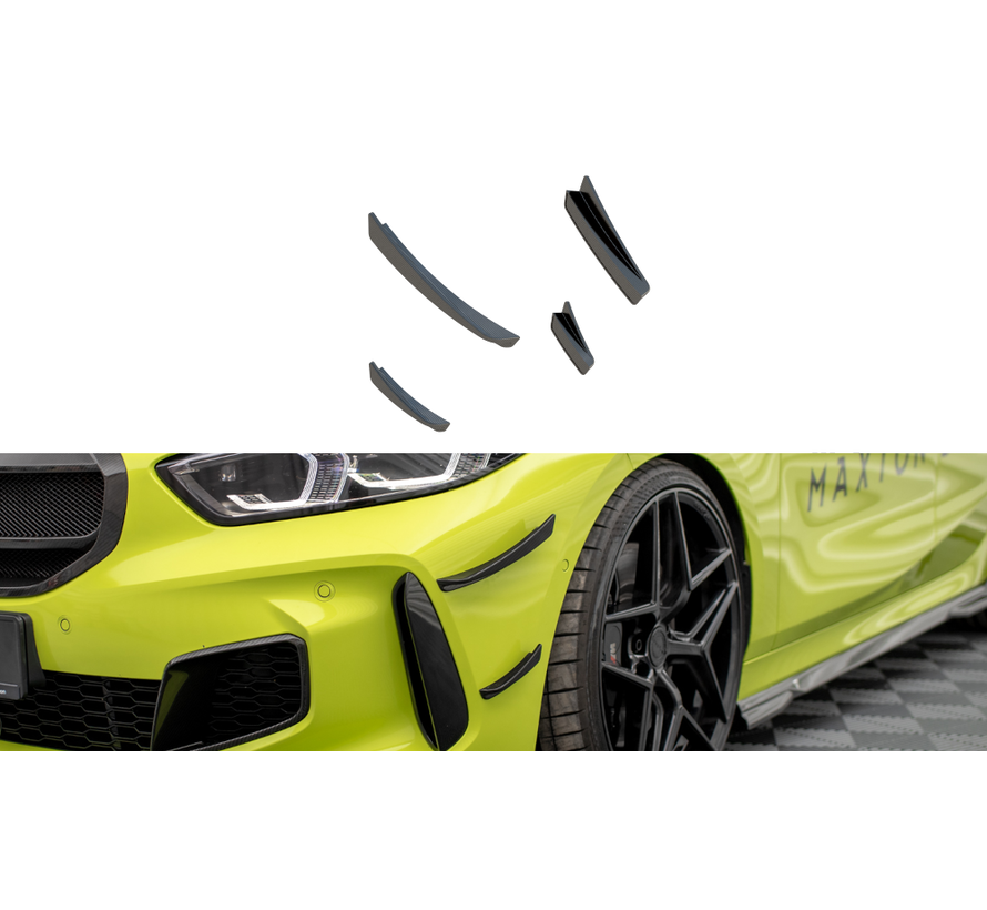 Maxton Design CARBON FIBER FRONT BUMPER WINGS (CANARDS) BMW 1 F40 M-PACK/ M135I