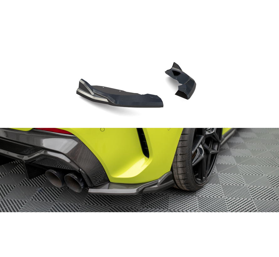 Maxton Design CARBON FIBER REAR SIDE SPLITTERS BMW 1 F40 M-PACK/ M135I