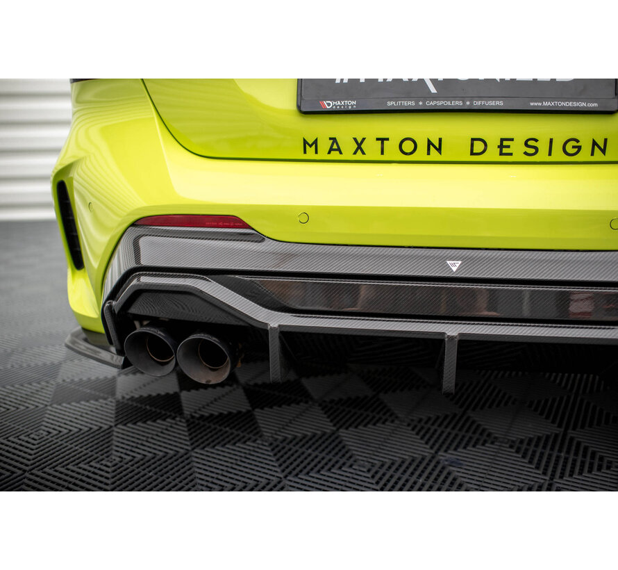 Maxton Design CARBON FIBER REAR DIFFUSER V.1 + MILLTEK SPORT EXHAUST BMW 1 F40 M135I