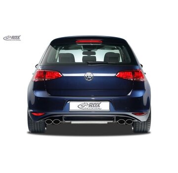 Achterskirt 'Diffusor' passend voor Volkswagen Golf VII HB 3/5-deurs 2012- 'R-Look' excl. GTi/GTD (PUR) (ongespoten)