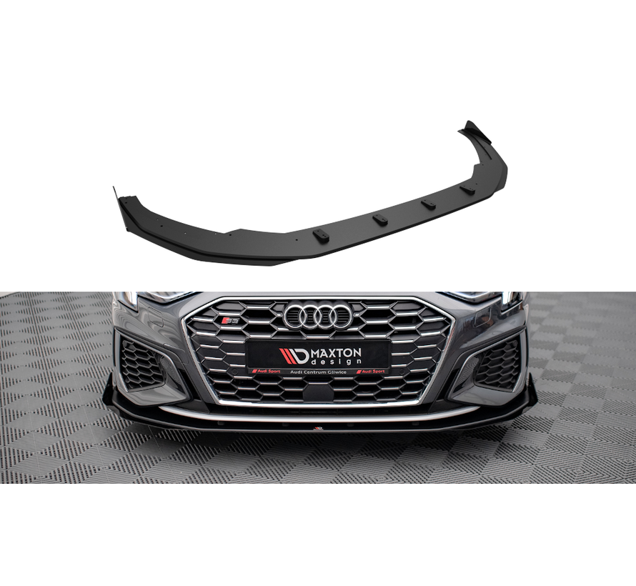 STREET PRO FRONT SPLITTER V.1 + FLAPS AUDI S3 / A3 S-LINE 8Y (uitverkoop)