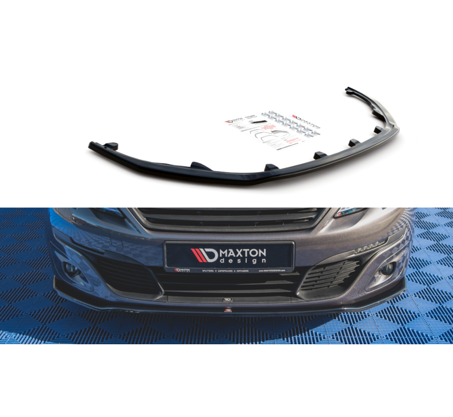 Maxton Design Front Splitter V.1 Peugeot 308 Mk2 Facelift