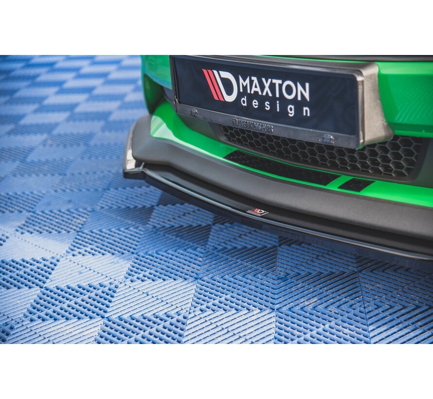 Maxton Design Front Splitter V.2 + Flaps Ford Mustang GT Mk6 Facelift