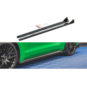 Maxton Design Maxton Design Side Skirts Diffusers + Flaps Ford Mustang GT Mk6 Facelift