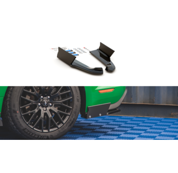 Maxton Design Maxton Design Rear Side Splitters V.1 + Flaps Ford Mustang GT Mk6 Facelift