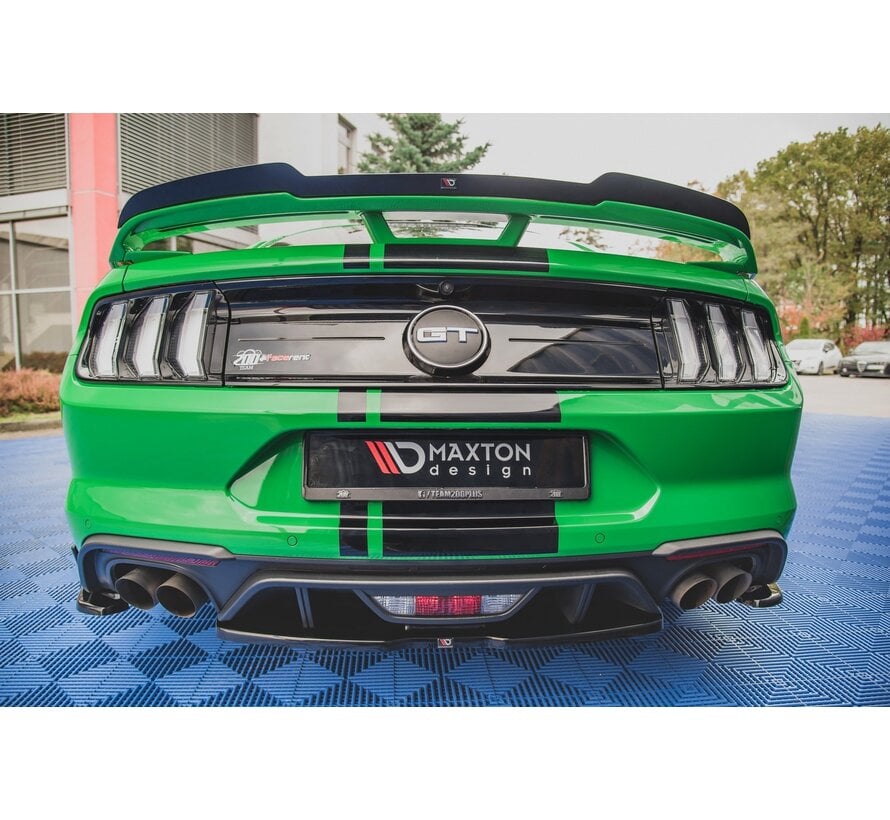 Maxton Design Central Rear Splitter Ford Mustang GT Mk6 Facelift