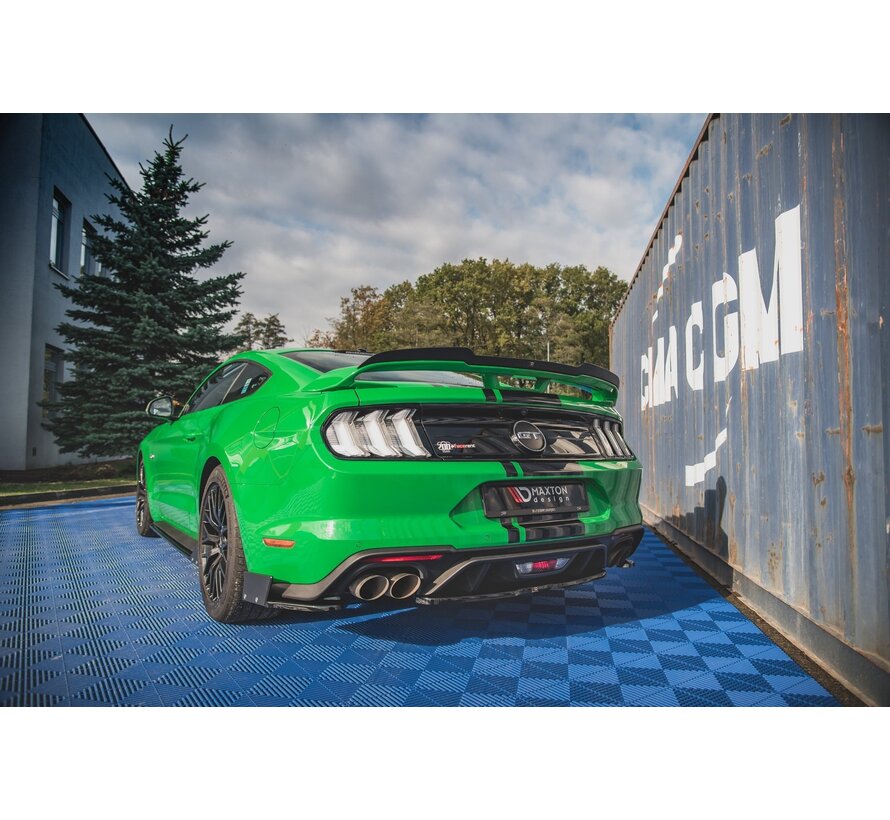 Maxton Design Central Rear Splitter Ford Mustang GT Mk6 Facelift