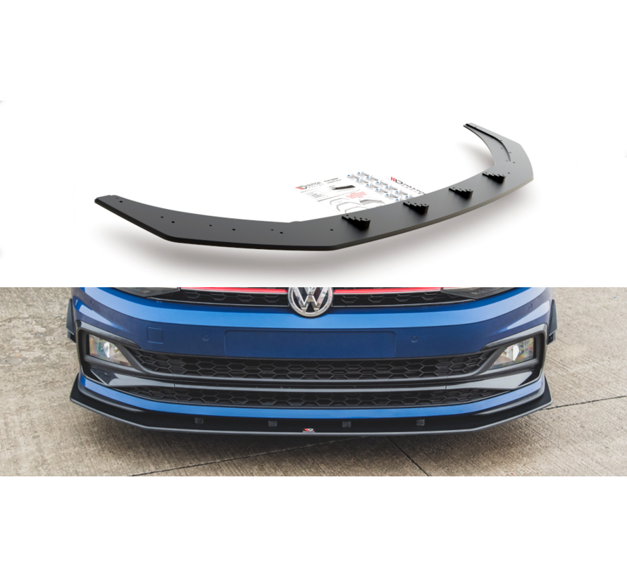 Maxton Design Racing Durability Front Splitter Volkswagen Polo GTI Mk6