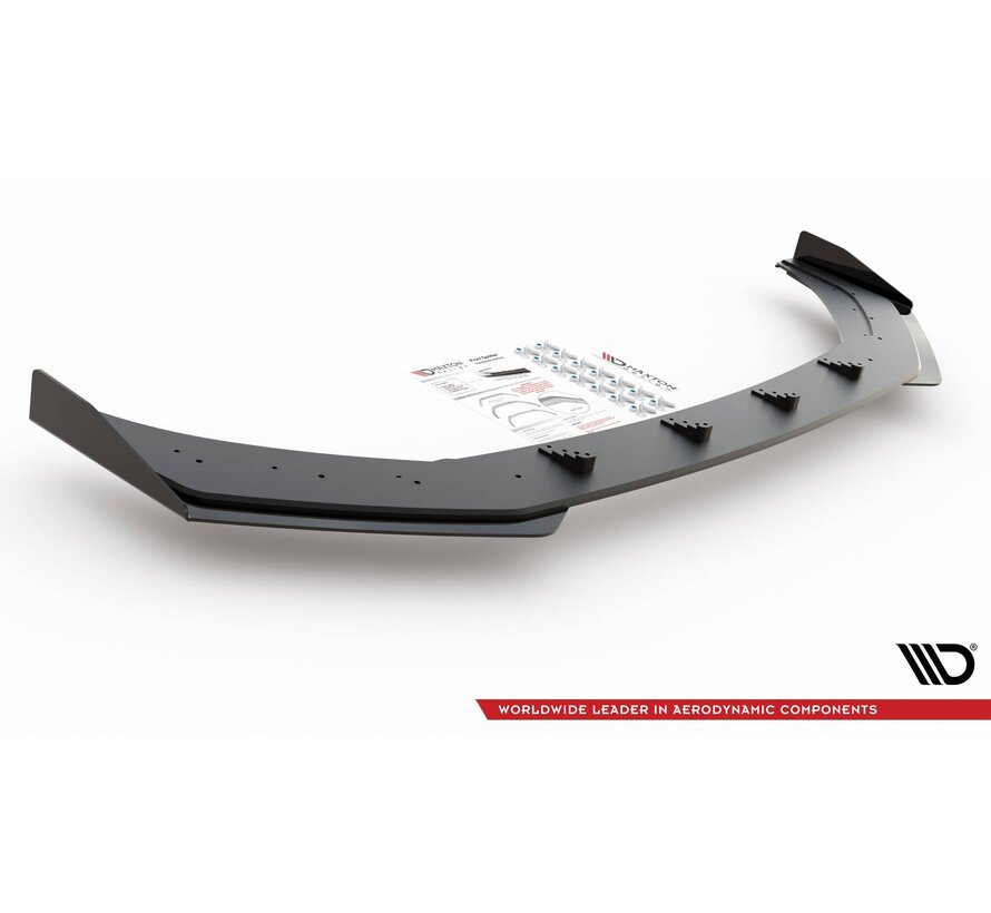 Maxton Design Racing Durability Front Splitter + Flaps Volkswagen Polo GTI Mk6