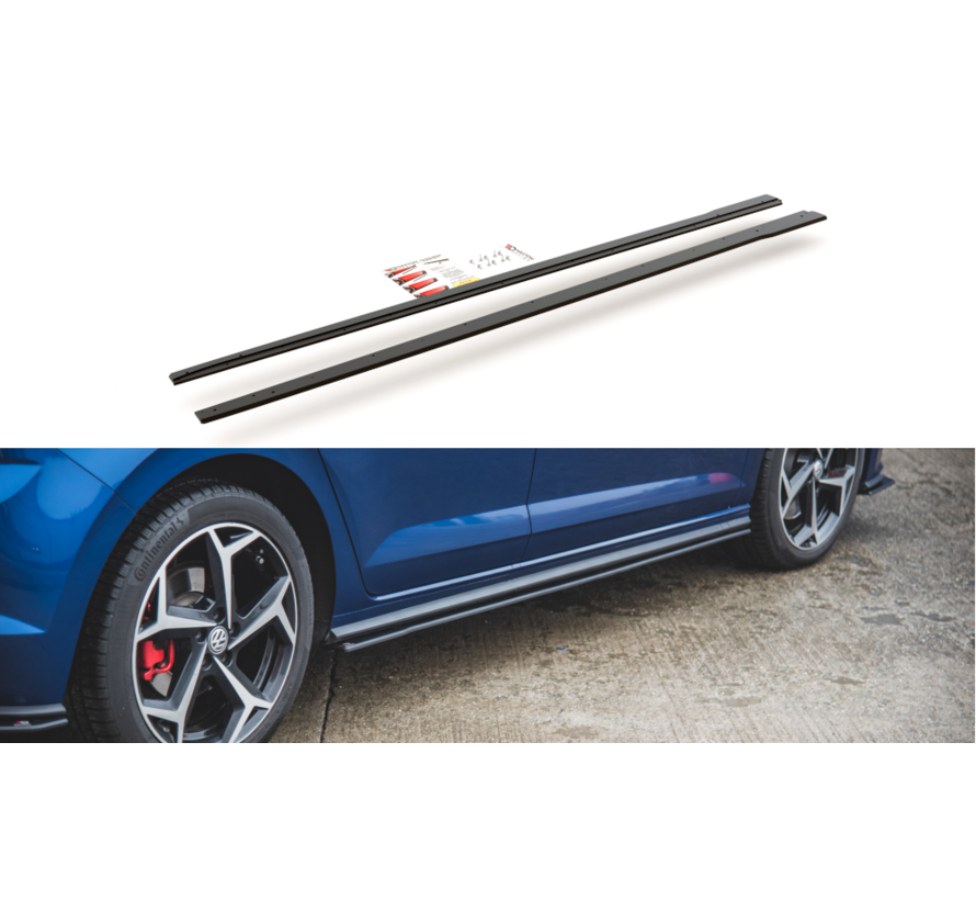 Maxton Design Racing Durability Side Skirts Diffusers Volkswagen Polo GTI Mk6