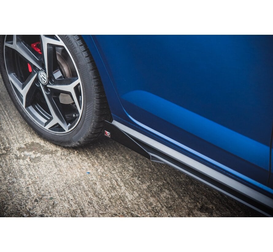 Maxton Design Racing Durability Side Skirts Diffusers + Flaps Volkswagen Polo GTI Mk6