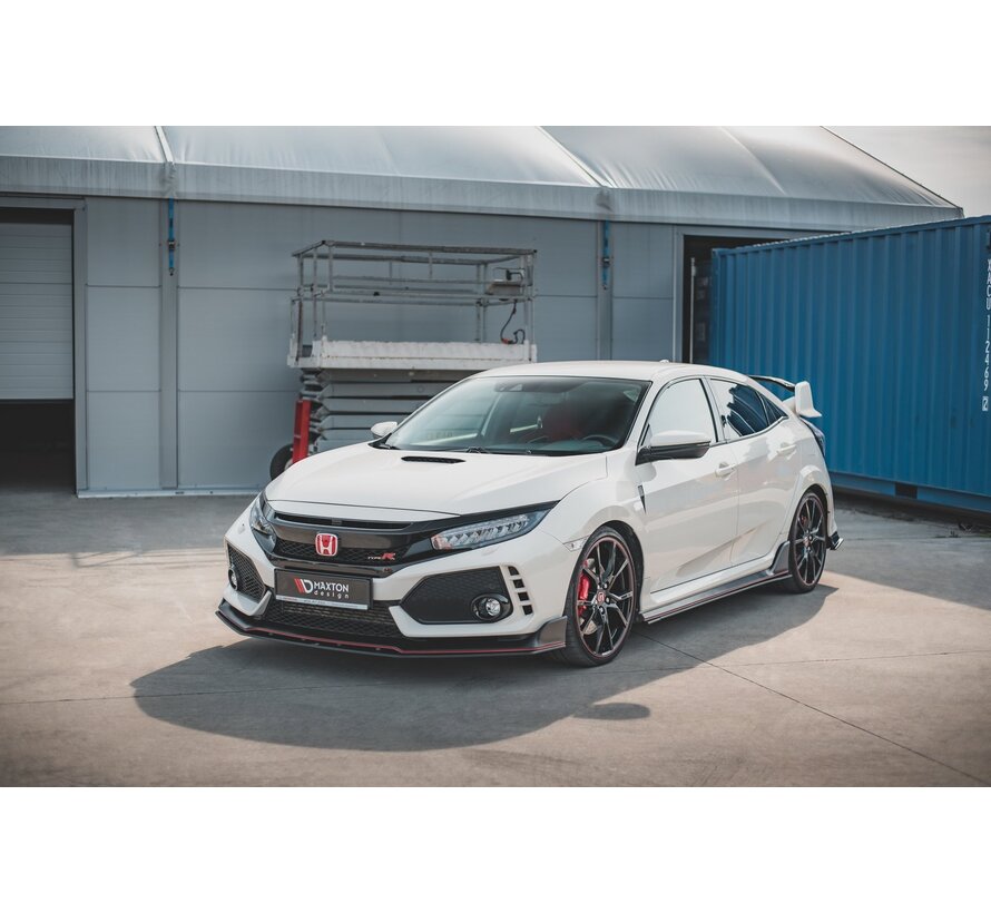 Maxton Design Racing Durability Front Splitter V.2 Honda Civic X Type-R