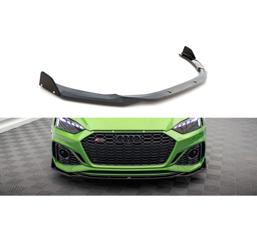 Maxton Design Front Splitter V.1 + Flaps Audi RS5 F5 Facelift