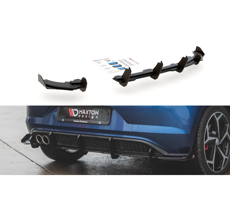 Maxton Design Racing Durability Rear Valance + Flaps Volkswagen Polo GTI Mk6