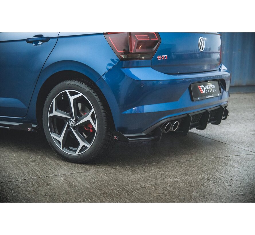 Maxton Design Racing Durability Rear Valance + Flaps Volkswagen Polo GTI Mk6