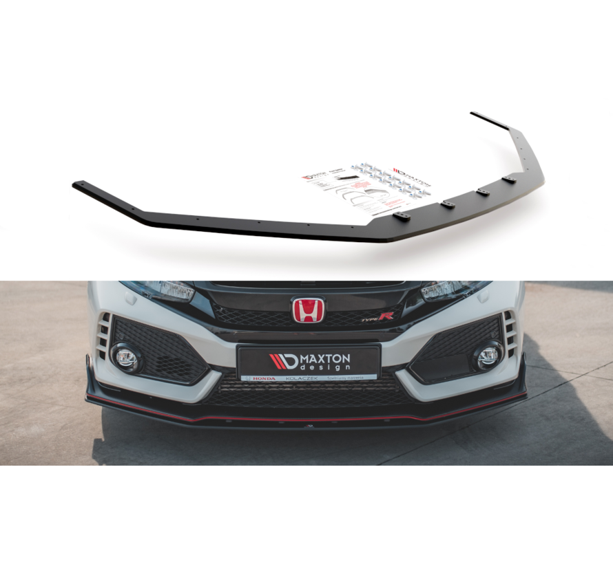 Maxton Design Racing Durability Front Splitter V.2 Honda Civic X Type-R