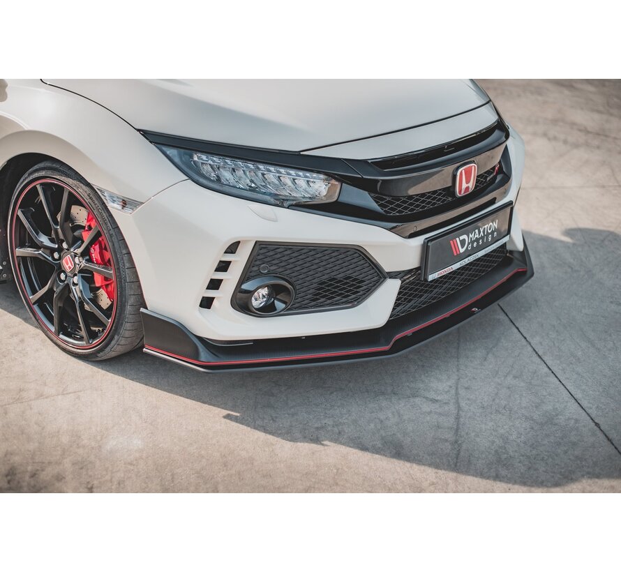 Maxton Design Racing Durability Front Splitter V.2 Honda Civic X Type-R