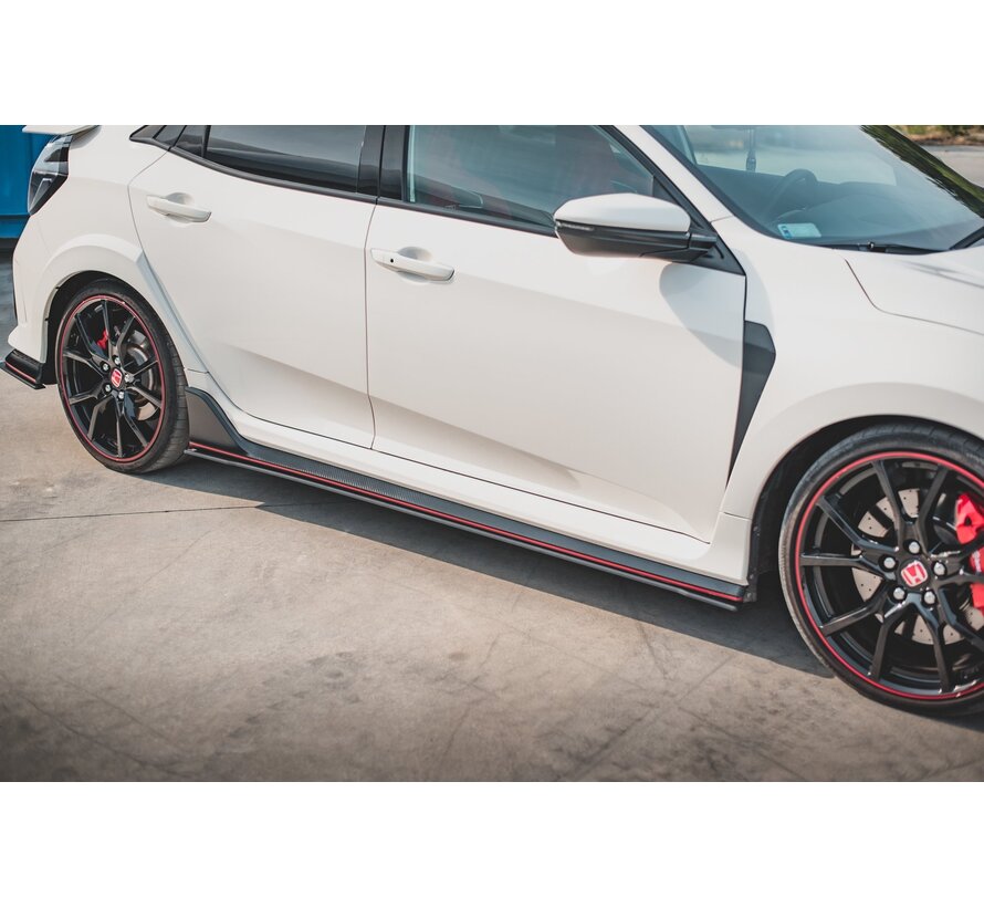 Maxton Design Racing Durability Side Skirts Diffusers V.2 Honda Civic X Type-R
