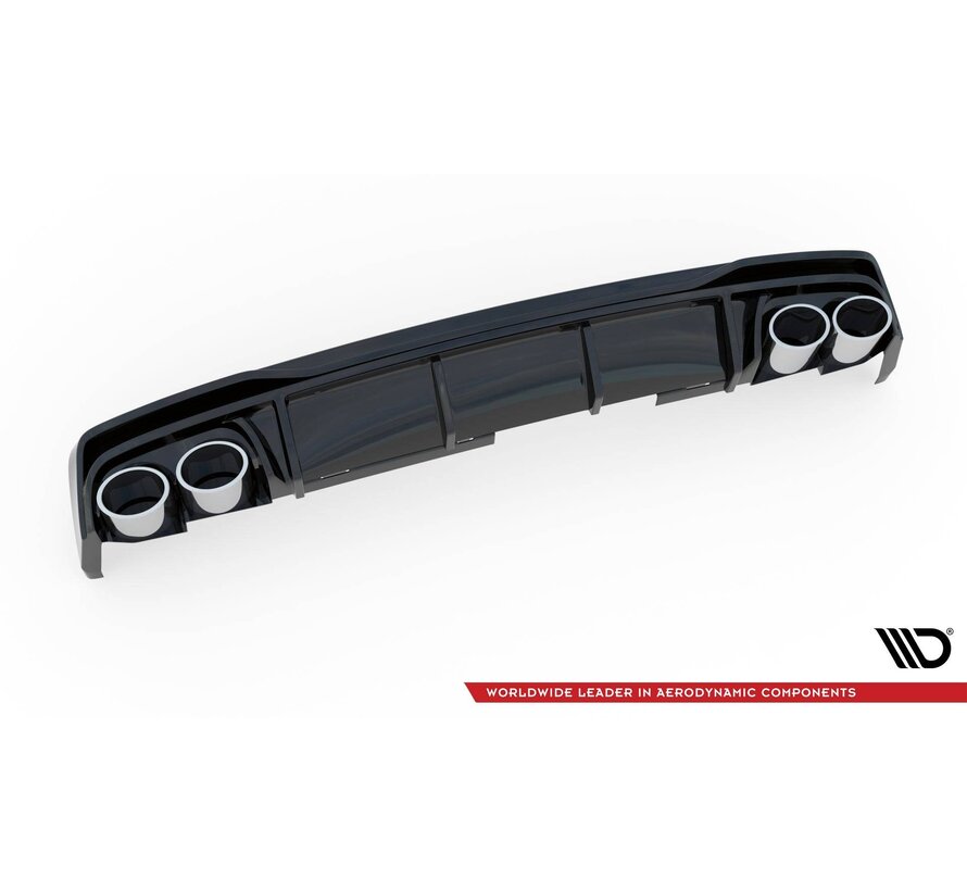 Maxton Design Rear Valance + Exhaust Ends Imitation Audi S6 / A6 S-Line C8