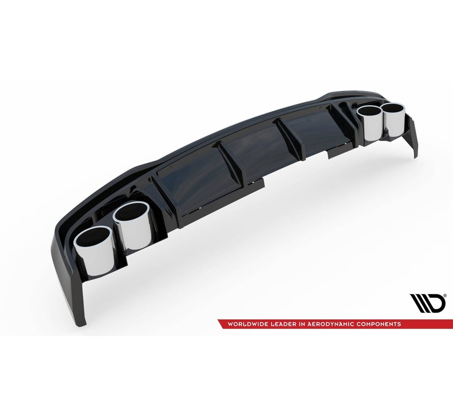 Maxton Design Rear Valance + Exhaust Ends Imitation Audi S6 / A6 S-Line C8