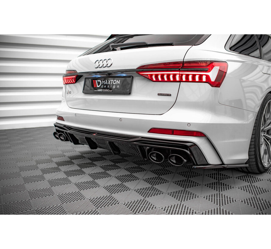 Maxton Design Rear Valance + Exhaust Ends Imitation Audi S6 / A6 S-Line C8