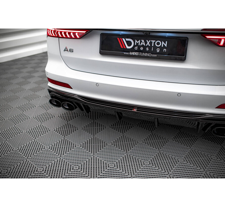 Maxton Design Rear Valance + Exhaust Ends Imitation Audi S6 / A6 S-Line C8
