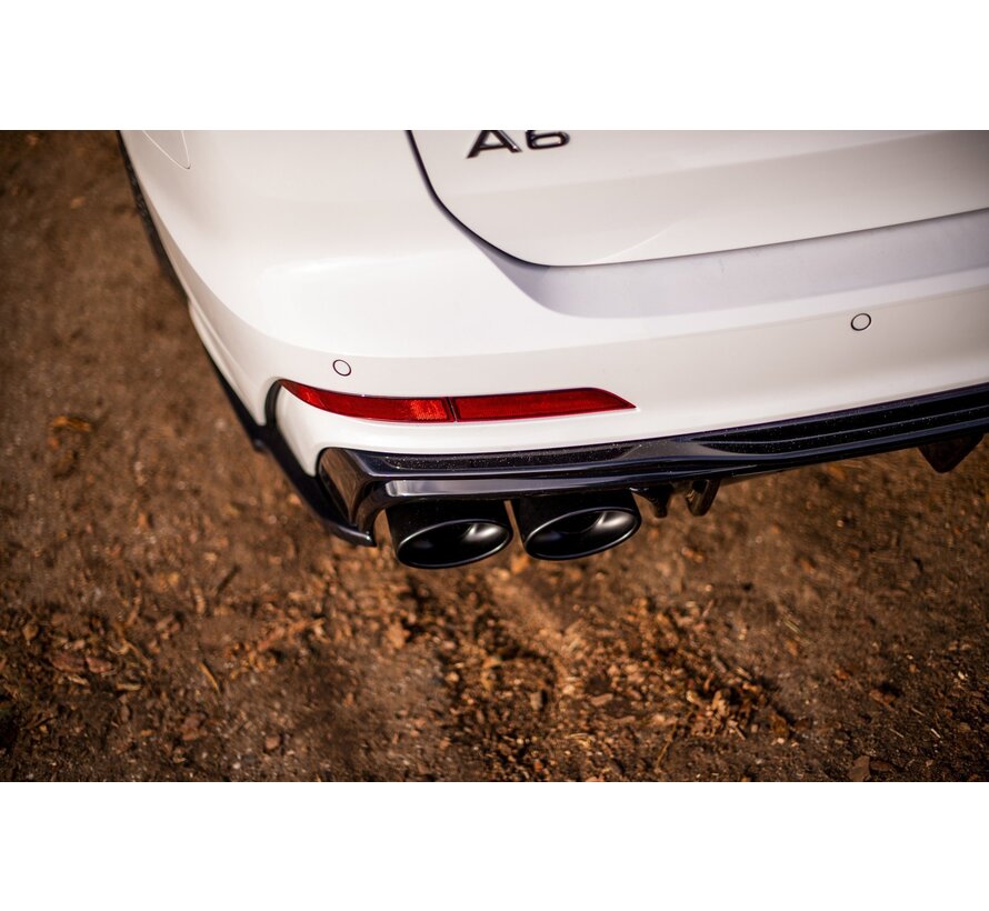 Maxton Design Rear Valance + Exhaust Ends Imitation Audi S6 / A6 S-Line C8