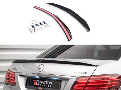 Maxton Design Maxton Design Spoiler Cap Mercedes-Benz E63 AMG / AMG-Line Sedan W212 Facelift