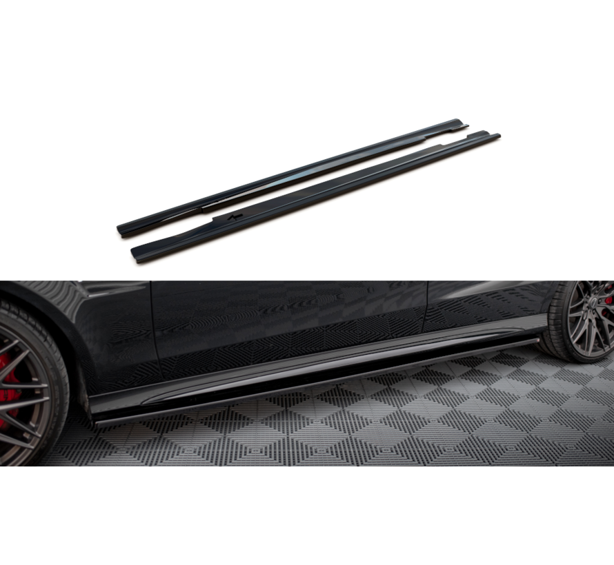 Maxton Design Side Skirts Diffusers Mercedes-Benz E63 AMG / AMG-Line Sedan W212 Facelift