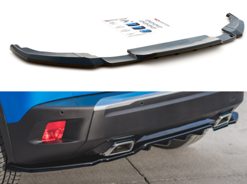 Maxton Design Maxton Design Central Rear Splitter (with vertical bars) Peugeot 2008 Mk2