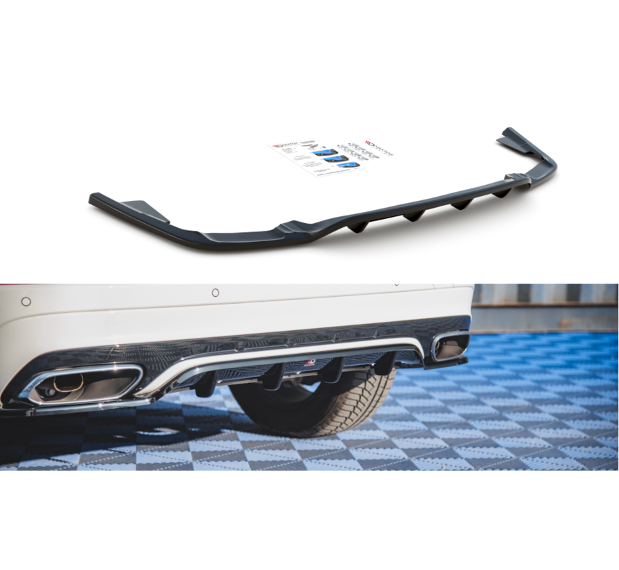 Maxton Design Central Rear Splitter (with vertical bars) Volvo XC60 Mk2 R-Design