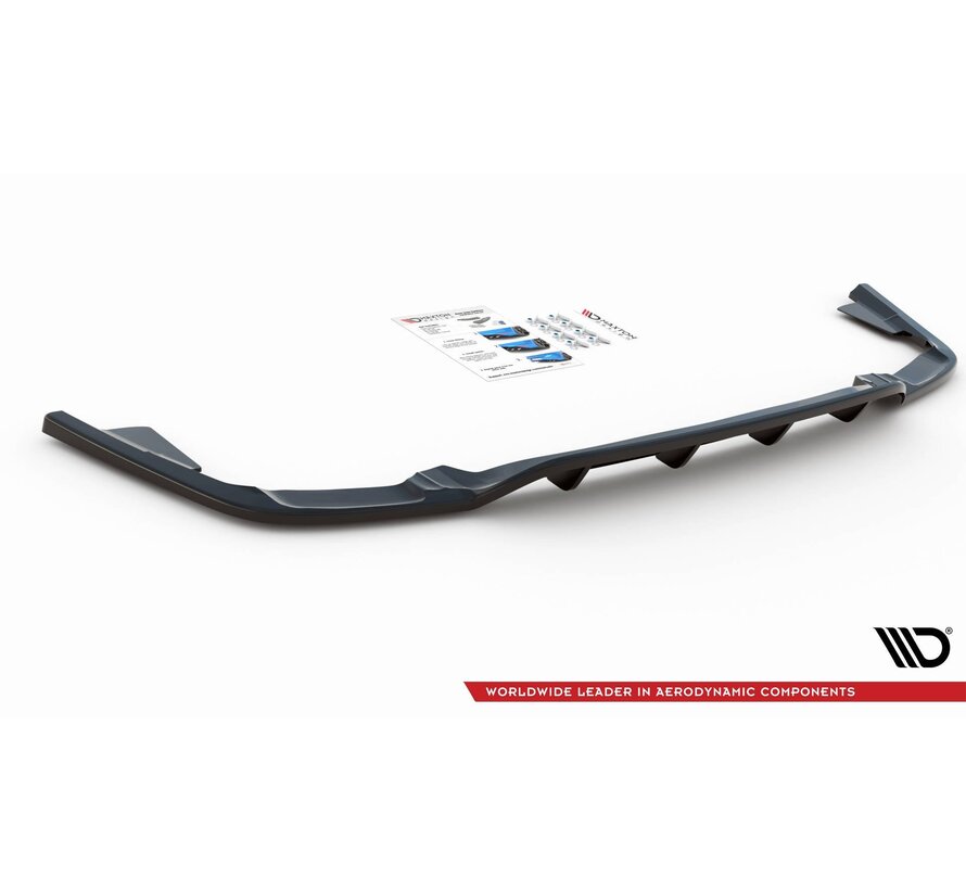 Maxton Design Central Rear Splitter (with vertical bars) Volvo XC60 Mk2 R-Design