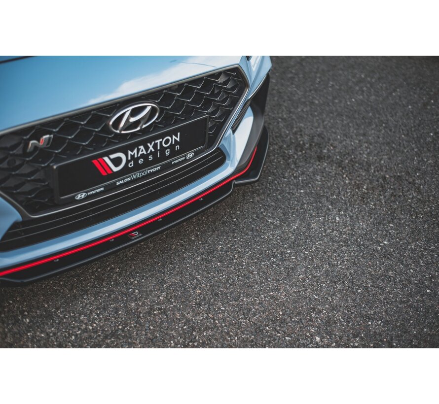 Maxton Design Front Splitter V.6 + Flaps Hyundai I30 N Mk3 Hatchback/Fastback