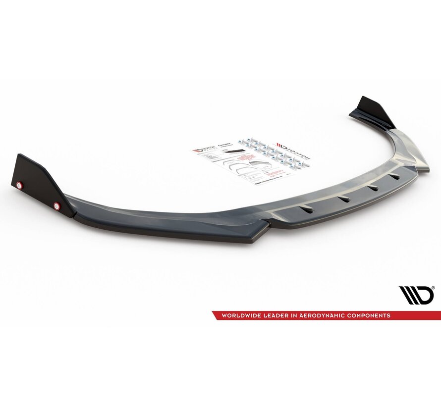 Maxton Design Front Splitter V.6 + Flaps Hyundai I30 N Mk3 Hatchback/Fastback