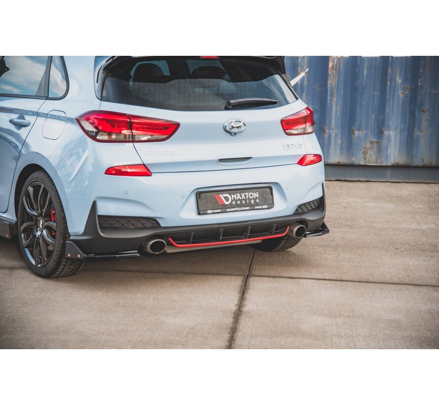 Maxton Design Rear Side Splitters V.6 + Flaps Hyundai I30 N Mk3 Hatchback