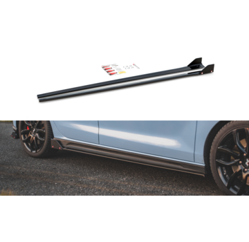 Maxton Design Maxton Design Side Skirts Diffusers V.5 + Flaps Hyundai I30 N Mk3 / Mk3 FL Hatchback/Fastback