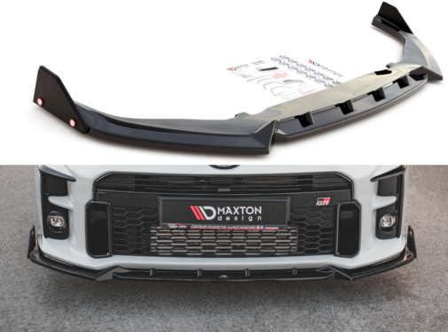 Maxton Design Maxton Design Front Splitter V.2 + Flaps Toyota GR Yaris Mk4