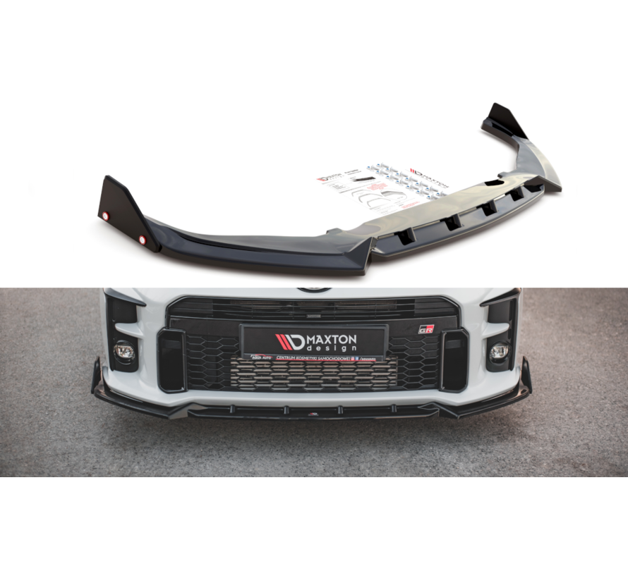 Maxton Design Front Splitter V.2 + Flaps Toyota GR Yaris Mk4