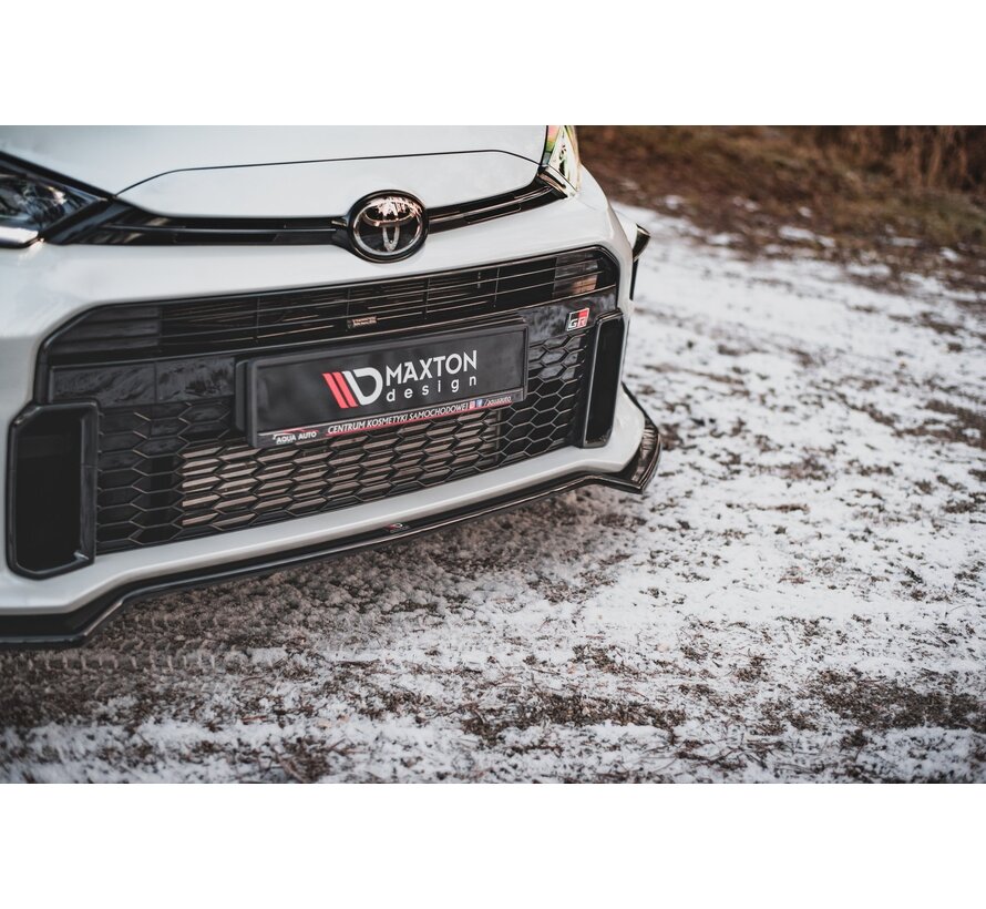 Maxton Design Front Splitter V.3 + Flaps Toyota GR Yaris Mk4