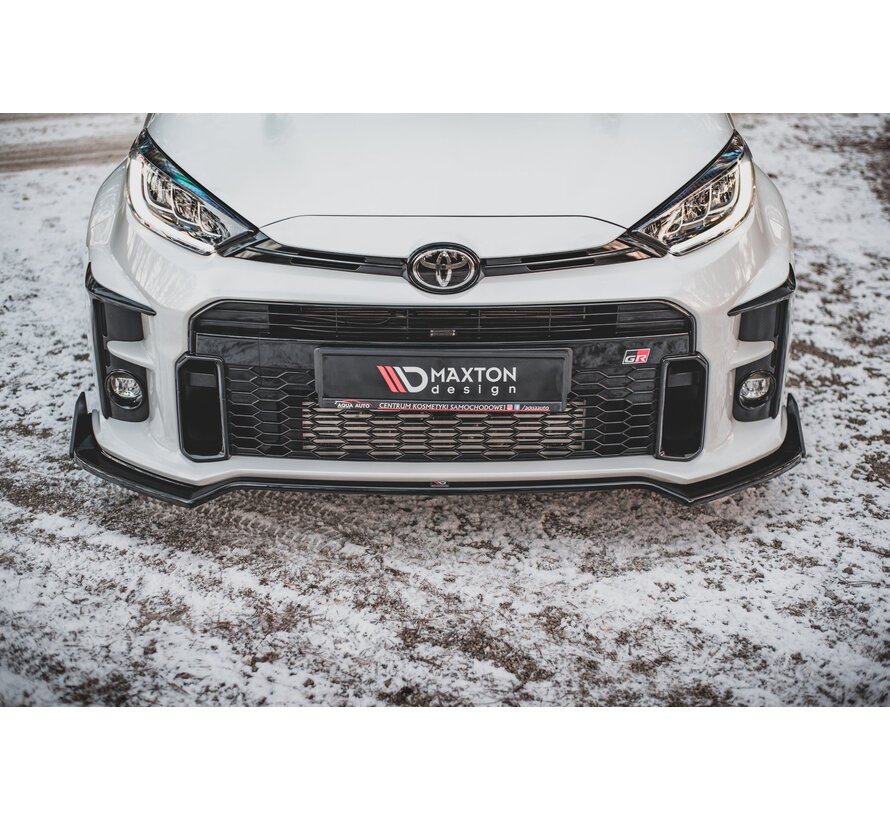 Maxton Design Front Splitter V.3 + Flaps Toyota GR Yaris Mk4